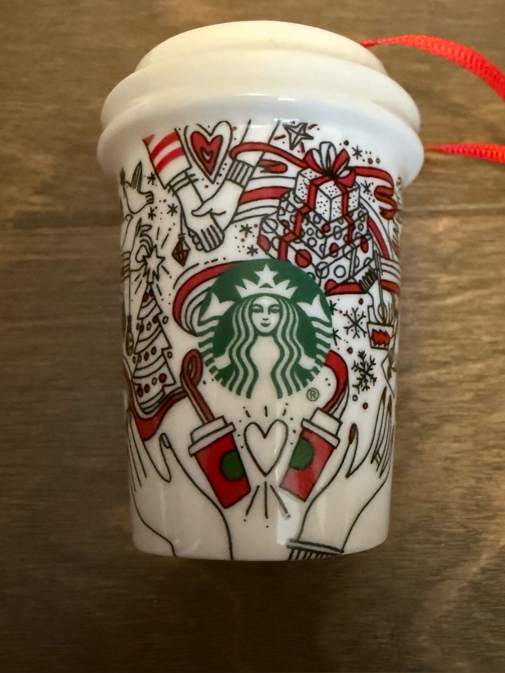 Vintage 2017 Starbucks "Color It Yourself" Ornament